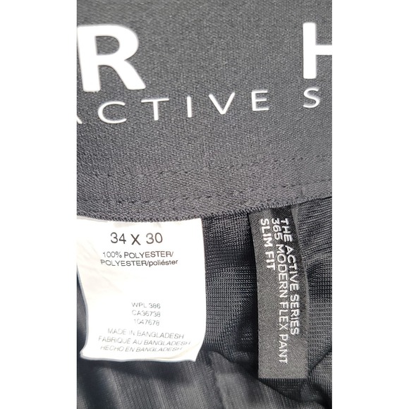 Haggar Active Series 365 Modern Flex Slim Fit Elastic Waist Pants Men's Sz 34x30 - Picture 6 of 7